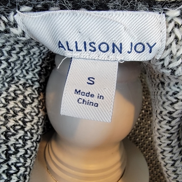 ALLISON JOY Gray Wool Blend Open Cardigan Size Small - Picture 4 of 8